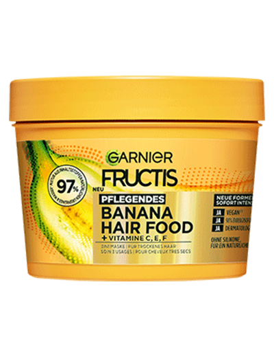 Fructis 3in1 Maske für trockenes Haar angereichert mit Banane - Produktabbildung
